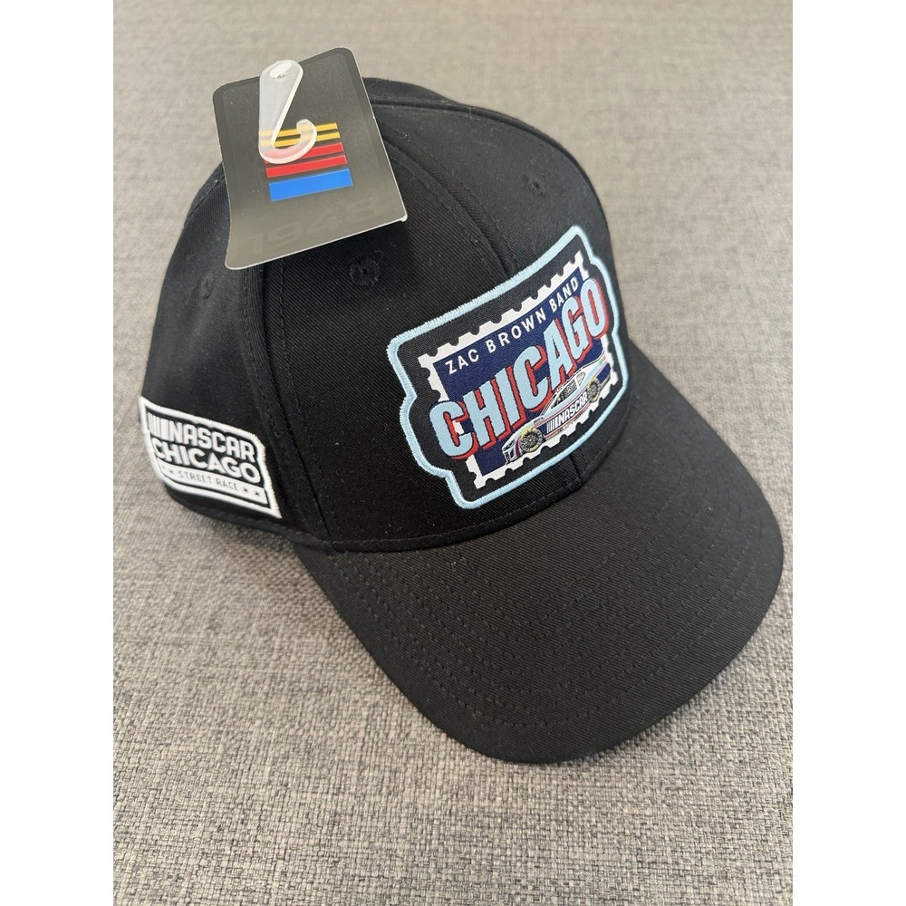 NWT Zac Brown Band Chicago NASCAR Street Race Snapback Hat Black One Size